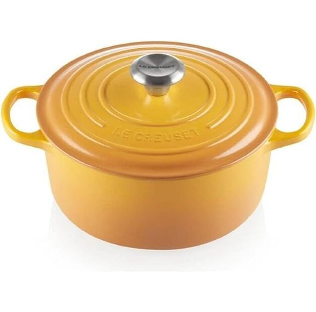 Чугунная жаровня Le Creuset Signature круглая 24 см нектар 4,2 л (21177246724430)