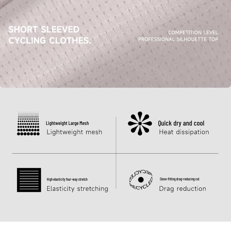 Nuckily Men's Summer Cycling Jersey & Short Sleeve Set for Road and Mountain Biking