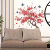 New Chinese-style Romantic Peach Tree and Magpie Living Room and Study Home Decoration and Beautification Wall Stickers