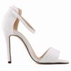 LOSLANDIFEN Sexy Women Summer Sandals Thin Heels Shoes Open Toe Velvet Party  Black Elegant Woman Buckle Pumps