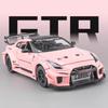 1:24 Gtr Csr2 Модель Игрушки Литой Сплав Автомобиль Двери Открываются Звук Свет Оттягивание Резиновые Шины Миниатюрные Транспортные Средства Подарок для Взрослых Мальчиков