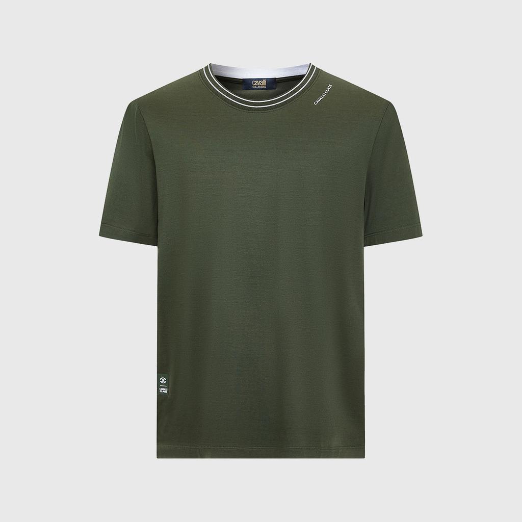 [Collar Contrast Classic Version] 26 Spring/Summer Brand Letter Premium Men's Round Neck Short Sleeve T-shirt
