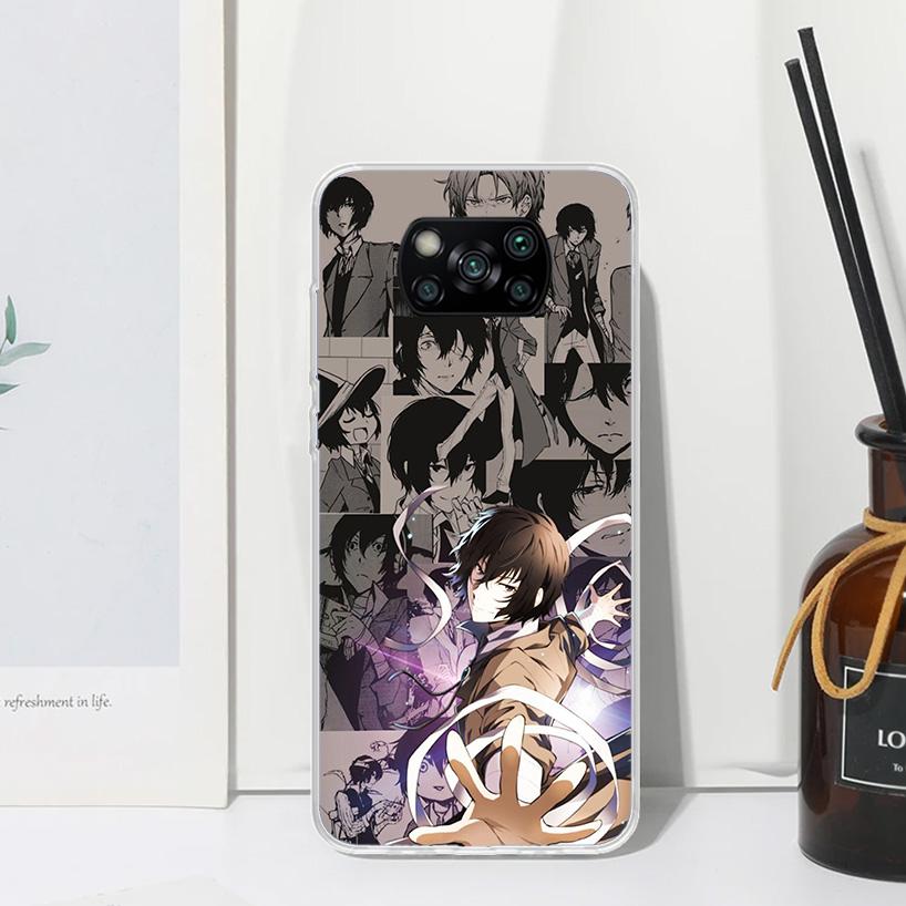 Чехол для телефона Bungo Stray Dogs Manga для Xiaomi Poco X7 X6 X5 M7 M8 Pro F7 Ultra Redmi 15C 15 13C 13 12C 12 10 10C 10A Художественные Fundas P