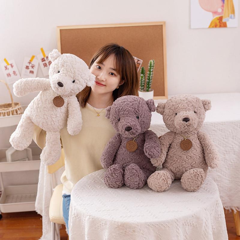 Dog Long Fur Plush Doll Pp Cotton Filled Cuddle Toy For Kids And Gifts Birthday