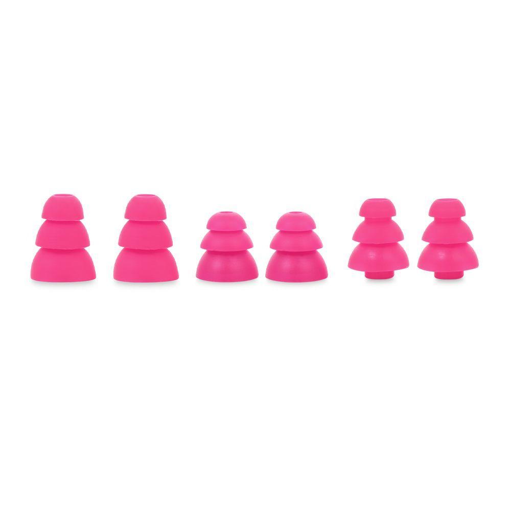 6pcs Soft Replacement In-Ear Silicone Eartips Earplug Earbuds Cover Three Layer