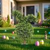 Artificial Boxwood 28 Inch Bunny Shape Realistic Shrub Bunny Shape Boxwood Plants With Ground Stake For Planter Indoor Garden
