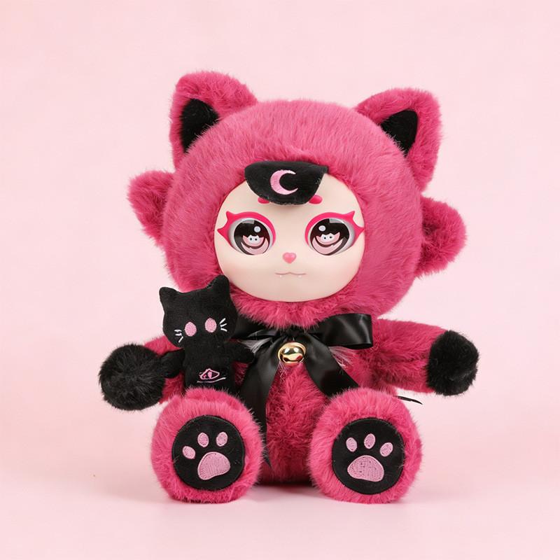 Ghost Cat Plush Doll With Soft Pp Cotton Filling For Children And Giftgiving