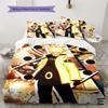 Постельное белье с узором Наруто Узумаки Наруто из аниме, Декор для дома, Подарок на день рождения (1 пододеяльник + 2 наволочки, без наполнителя)