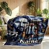Custom Name Personalized Lionel Messi Print Blanket, Home Decor, Bedroom, Sofa, Camping, Couch, Gifts for Birthday Christmas