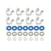 8sets 0261500105 0261500159 8W93-9F593-BB High Quality Rubber Car Fuel Injectors Seals Repair Kit for Jaguar Range Rover 5.0L V8