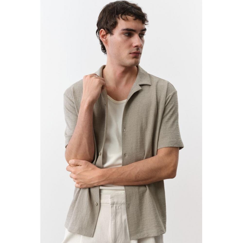 Футболка HM Jersey caMp Regular Fit цвета хаки зеленый