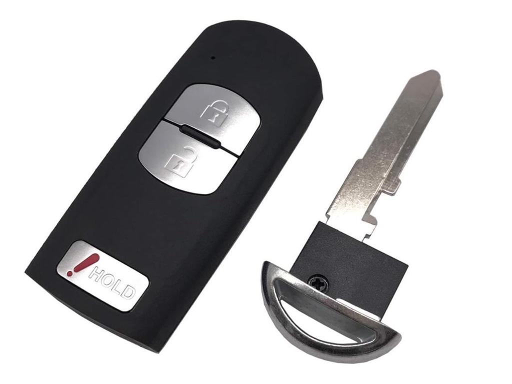 Mazda 2+1 Button Smart Key Shell Replacement