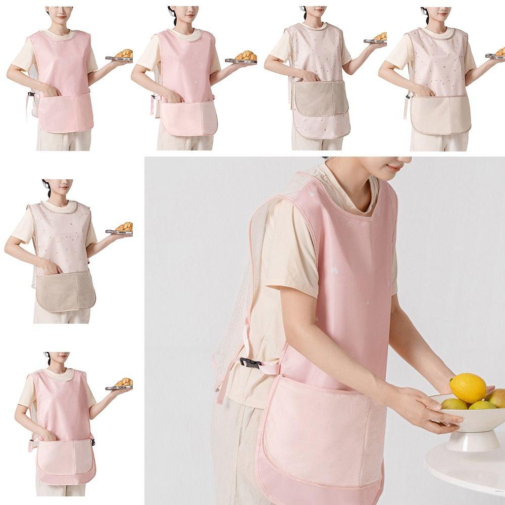 Фартук без рукавов в стиле жилета, легко моющийся, для рук, униформа кофейни для поваров и официантов