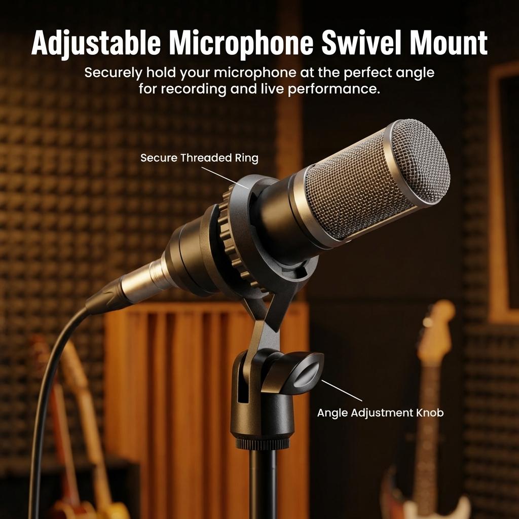 Microphone Stand For Capacitors Microphone With Stable Support And Flexible Adjustment
