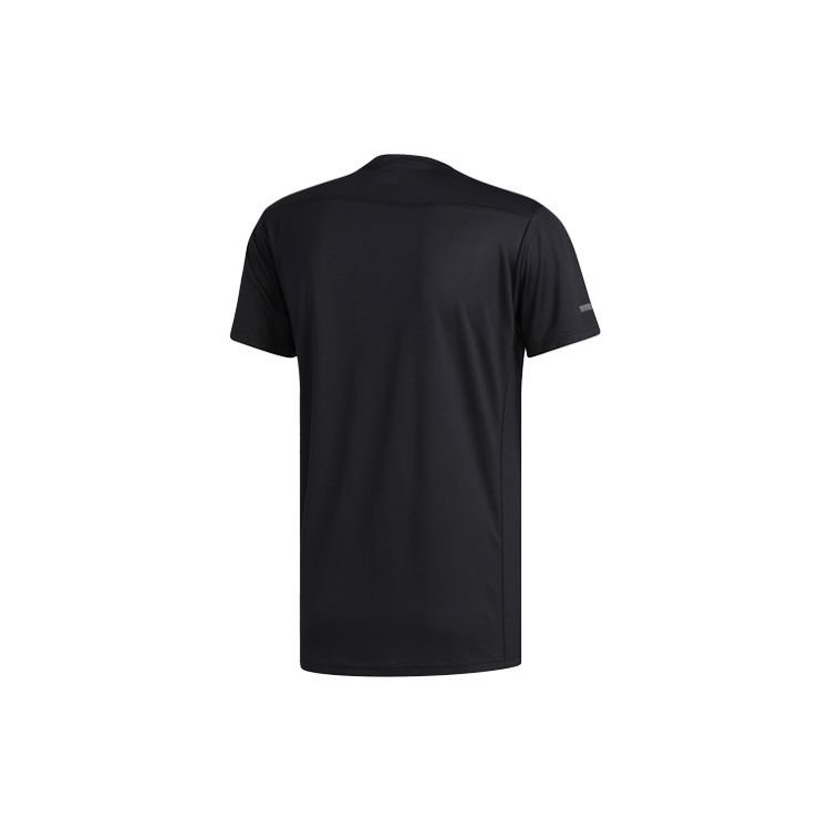 Adidas Футболка Run It Tee M Logo Training с короткими рукавами, мужские топы, черные FL6972