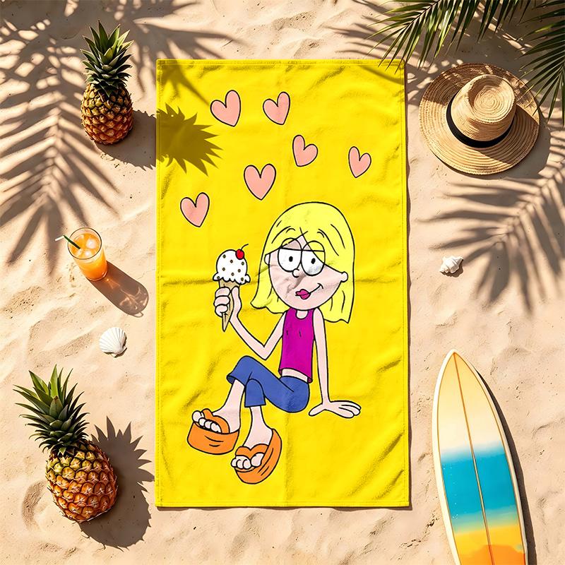 Lizzie McGuire (1) Theme Beach Towel Sand Resistant Soft And Comfortable Suitable For The Pool Camping Yoga And Diving A Travel