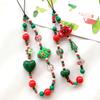 1шт брелок с бусинами акриловые аксессуары милый подарок мужчина анти-потеряшка кулон девушка рождественская цепочка для телефона ювелирные изделия