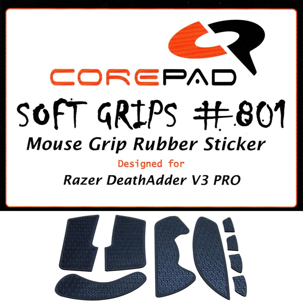Corepad Soft Grips Grip for Razer DeathAdder V3 Pro 1set [] (Black)