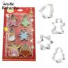 Stainless Steel Cookie Biscuit DIY Mold Christmas Tree Snowflake Snowman Shape Cutter Cake Mould Bakeware
