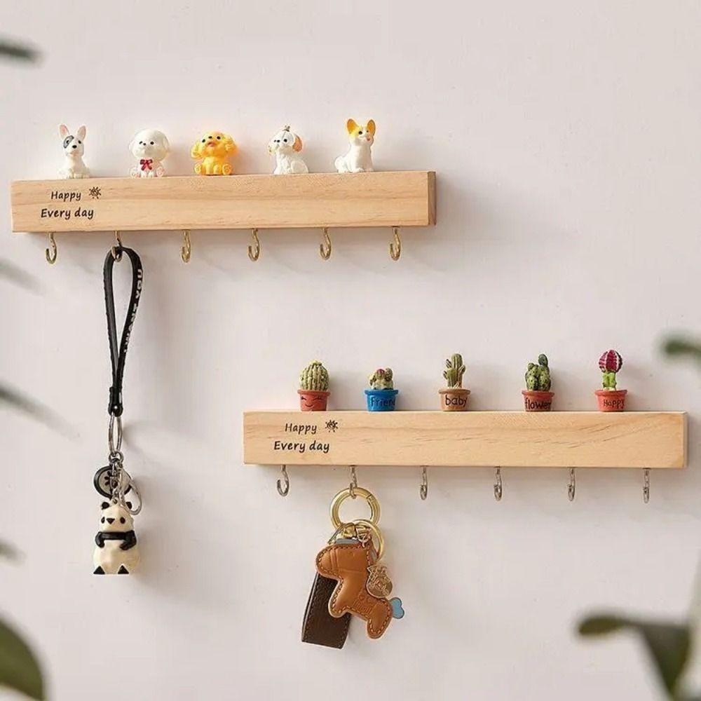 Wall-mounted Entry Wall Key Hook Household Wall Hanging Rack Key Storage Rack For Storing Keys