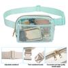 Clear Fanny Pack Belt Bag Large Capacity Water-Resistant Zipper Closure Stadium Approved Transparent Waist Bag
