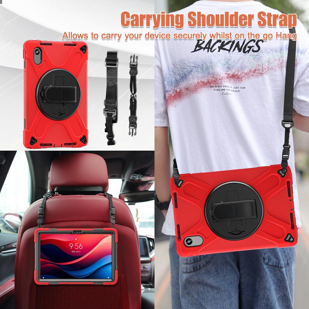 Чехол-подставка для Lenovo Pad 11 2025 TB-335FC/2024/Tab K11 Gen 2 TB336/Idea Tab/K11 TB-330XU/P11 Gen 2/M11 TB-330FU 331FC/Zhaoyang K10 с ремешком