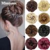 Грязный шиньон, пончик, подушечка для волос, булочка, эластичная веревка для волос, резинка, синтетический парик, цвет черный, гэри, коричневый