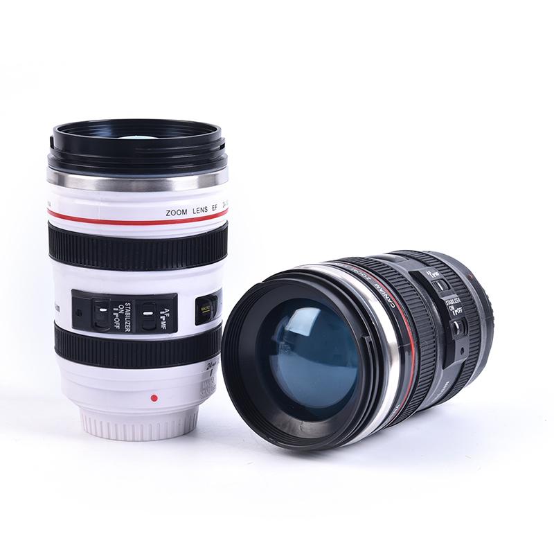 Кружка для кофе в виде объектива камеры из нержавеющей стали, кружка-термос для путешествий, подарок фотографу