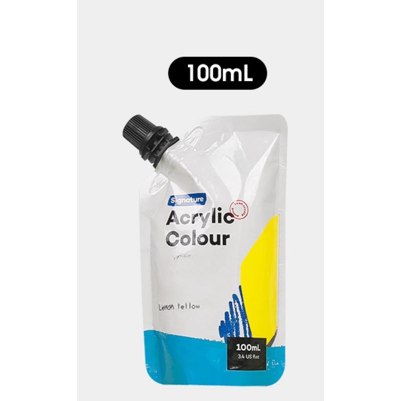 Самонесущая сумка 100 мл, водонепроницаемые акриловые краски, портативная маленькая упаковка, сумка для дополнений к краскам, студийные принадлежности для занятий искусством