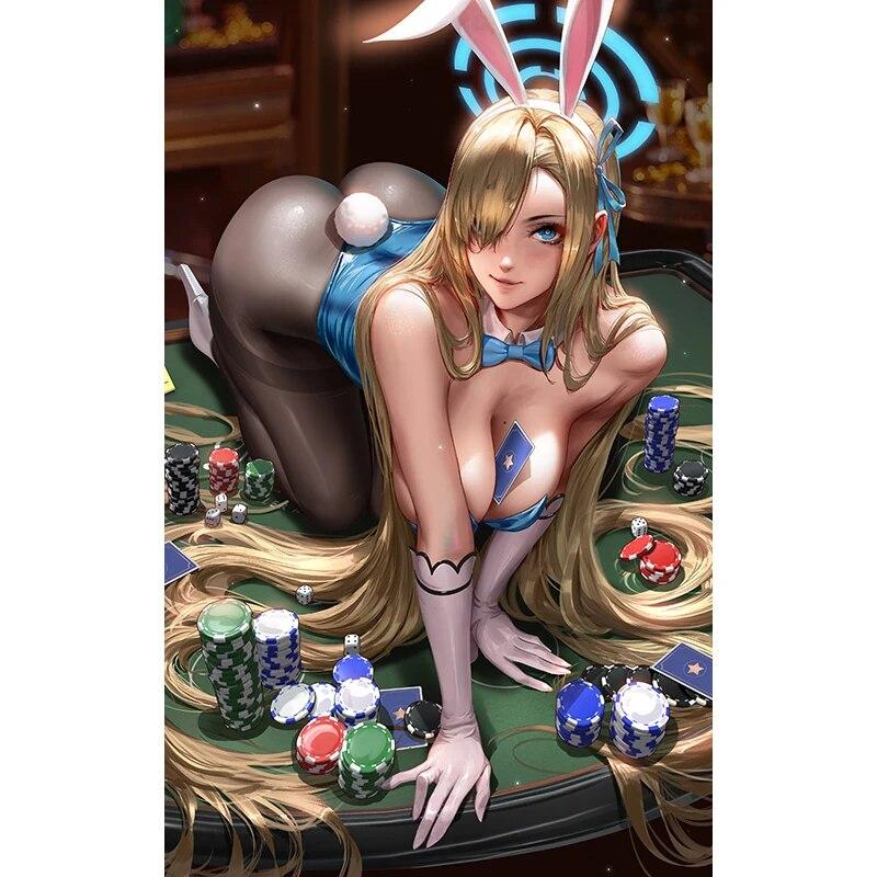 Print Canvas Game Dairy Cattle Sporty Mui Nude Sexy Girl Art Living Room Bedroom Hanging Picture