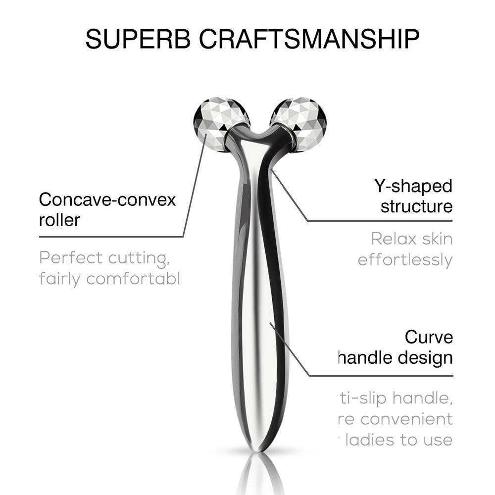 3D Roller Massager Lift Skin Tightening Wrinkle 360 Rotate Thin Face Facial Massage Tool Y Shape Massager