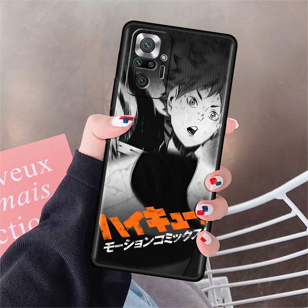 Мягкий чехол для телефона Xiaomi Redmi Note 10 9 11 Pro 10S 9S K40 8 9A 9C 9T 7 10C 8T, силиконовый чехол Haikyu!! Аниме Shell Capa