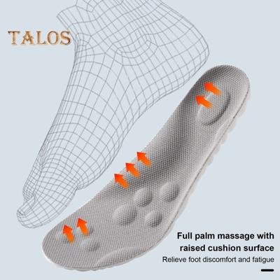 1 пара 4D Cloud Insoles Мягкие дышащие амортизирующие вставки из пены с эффектом памяти для спортивной обуви Мужские и женские стельки с поддержкой свода стопы Ортопедические массажные подушечки для ног