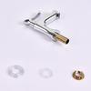 Bathroom Sink Faucet Single Cold Water Faucet Silver Bathroom Taps Single Handle Deck Mounted  Basin Tap Hardware Accessory