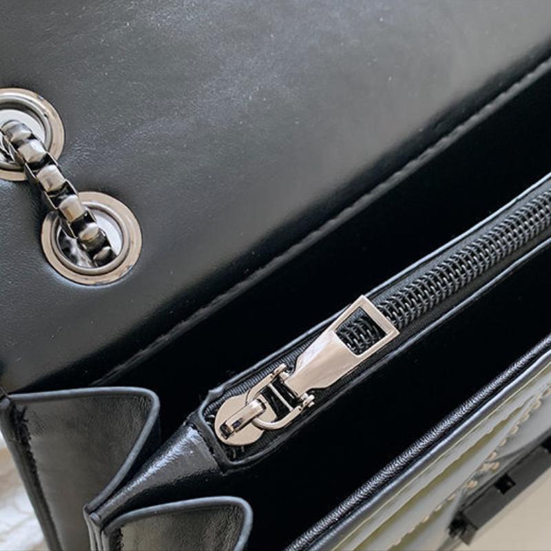 Advanced Westernized Women's Shoulder Bag Versatile Chain Underarm Bag Single Shoulder Crossbody Bag Ins Style Small Square Bags