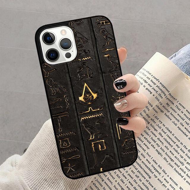 Осенний чехол-накладка с египетскими иероглифами для iPhone 17 Air 16 16e 15 12 11 13 14 Pro Max Plus Coque