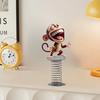 Sway Animal Decoration 2D Acrylic Monkey Decoration with Spring Cartoon Rabbit Car Dashboard Ornament for Home Office Desk Decor