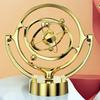 Perpetual Motion Desktop Model: Rotating Magnetic Swing Globe Orbit Ornament