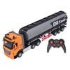 RC Oil Tanker Trailer Toy 9CH Musical Alloy Educational Открывающаяся дверь Дистанционное управление Грузовик Топливо