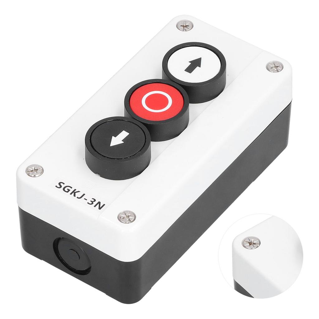 Momentary Switch Station Box Up and Down Stop Control Push Button for Winch Roller Door Truck Tail LiftSGKJ 3N