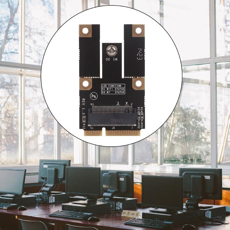 M.2 NGFF To Mini PCIE Adapter Card Converter for Wireless WiFi Bluetooth-compatible Networks Card For AX200 9260 8265