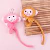 Long Tailed Monkey Pendant Bag Charm Plush Monkey Toy Monkey Doll Key Chain Backpack Pendant