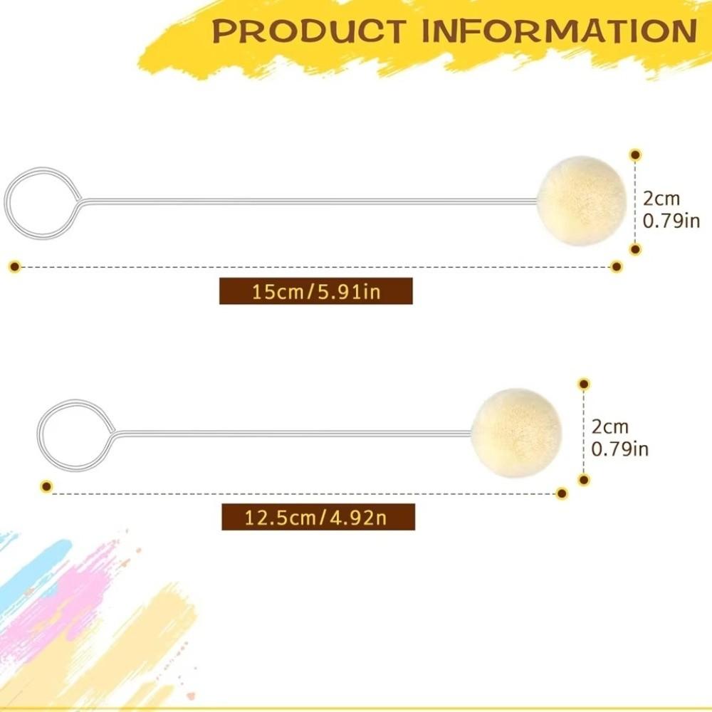 Dauber Assisted Leather Wool Balls Brush Dyeing Sponge Painting Brush  Painting Applications