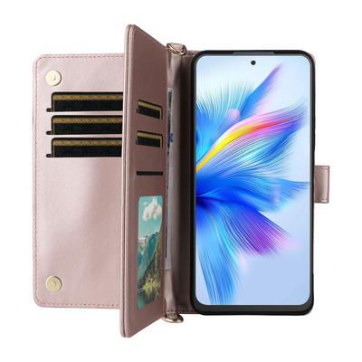 Для Blackview Shark 9 5G Чехол-кошелек с плечевым/кистевым ремешком Кожаный чехол для телефона Подставка