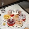 Dried Fruit Tray Light Luxury Creative Food Grade Fruit Tray with Lid Household Nut Candy Snack Tray Refreshment Tray Snack Tray