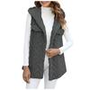Women's Fashion Winter Plush Hooded Cardigan Mid-length Coat Vest