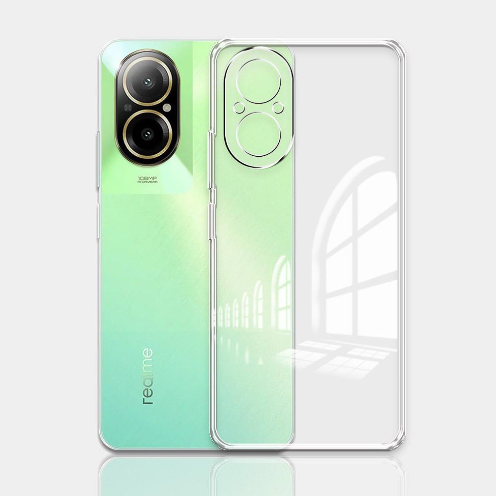 Для Realme C67 4G Чехол Задняя крышка Прозрачный Силиконовый Мягкий Чехол для телефона Для Realme C67 5G Ударопрочный Бампер Coque Для Realme C67 Funda