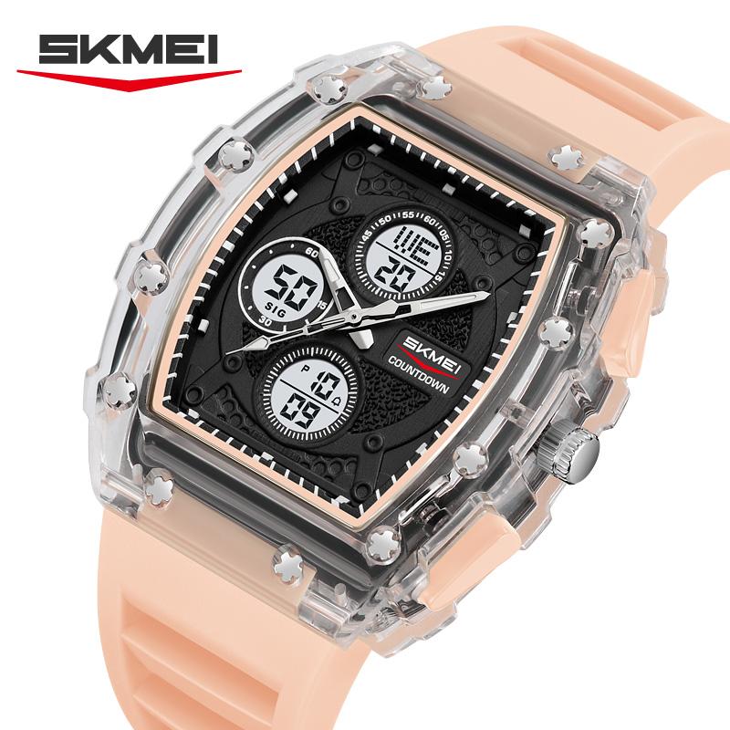 SKMEI 2605 Военные Электронные Часы Reloj Двойной Дисплей Цифровые Часы Спортивные Многофункциональные Хронометр Водонепроницаемые Ночная Подсветка Мужские