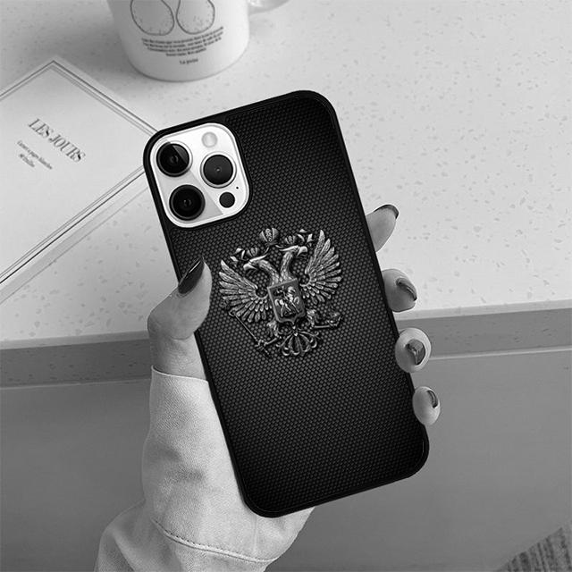 Russia Flag national emblem Phone Case For iPhone 17 Air 14 15 16 13 12 Max Cover For Apple 11 Pro Max Plus Coque