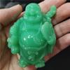 Glowing Laughing Buddha Statue Sculpture Man-made Jade Stone Home Decoration Feng Shui Lucky Maitreya Buddha Statues Figurines